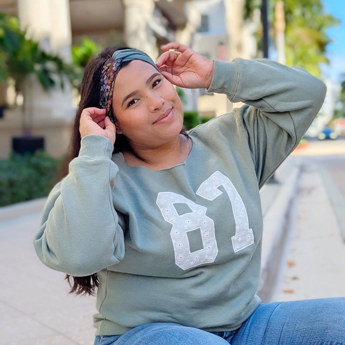 Turquoise Pumpkin Patch Twist Headband - The Sassy Olive