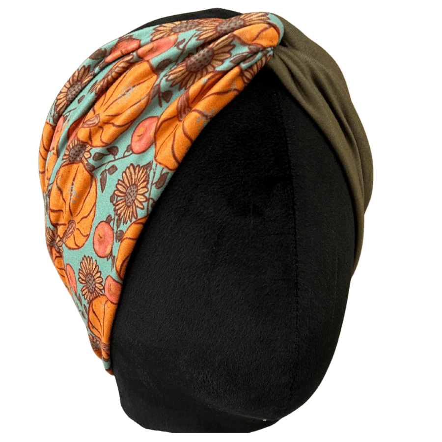 Turquoise Pumpkin Patch Twist Headband - The Sassy Olive