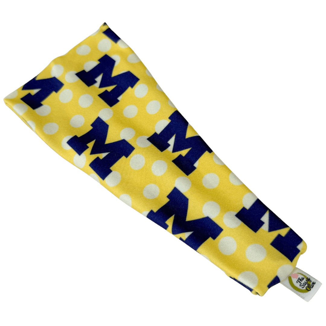 U of M Polka Dots Stretch Headband - The Sassy Olive