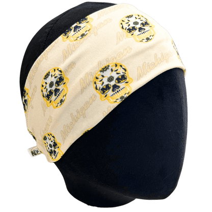 U of M Sugar Skull Stretch Headband - The Sassy Olive