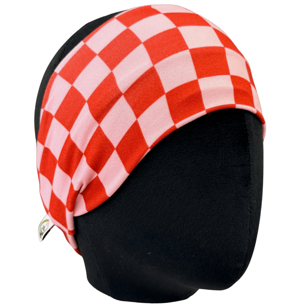 Valentine’s Checker Stretch Headband - The Sassy Olive