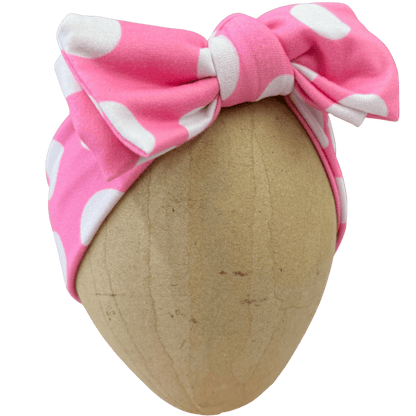 Victoria’s Pink Polka Dot Baby Headband - The Sassy Olive