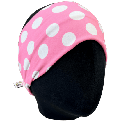Victoria’s Pink Polka Dot Stretch Headband - The Sassy Olive