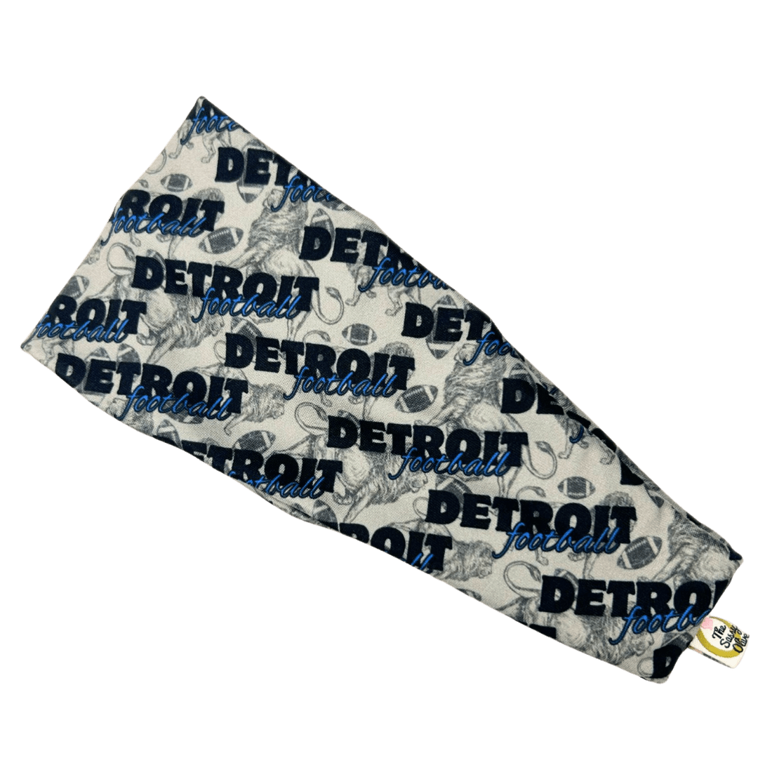 Vintage Detroit Football Stretch Headband - The Sassy Olive