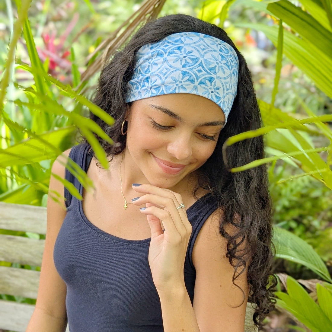 Vintage Linoleum Stretch Headband - The Sassy Olive