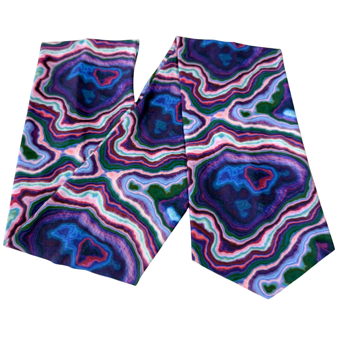 Violet Veins Wrap Headband - The Sassy Olive