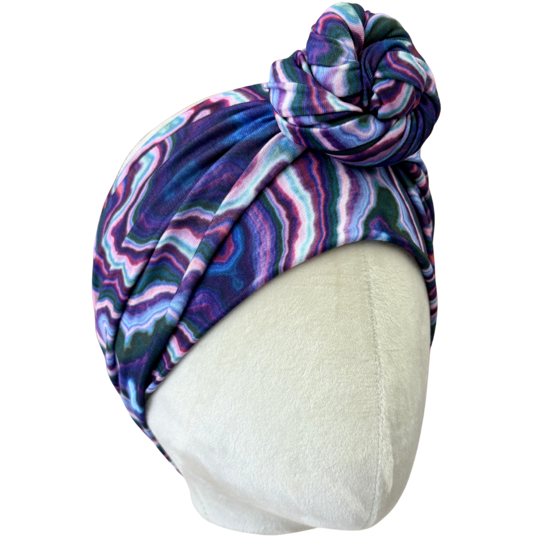 Violet Veins Wrap Headband - The Sassy Olive