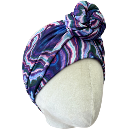 Violet Veins Wrap Headband - The Sassy Olive