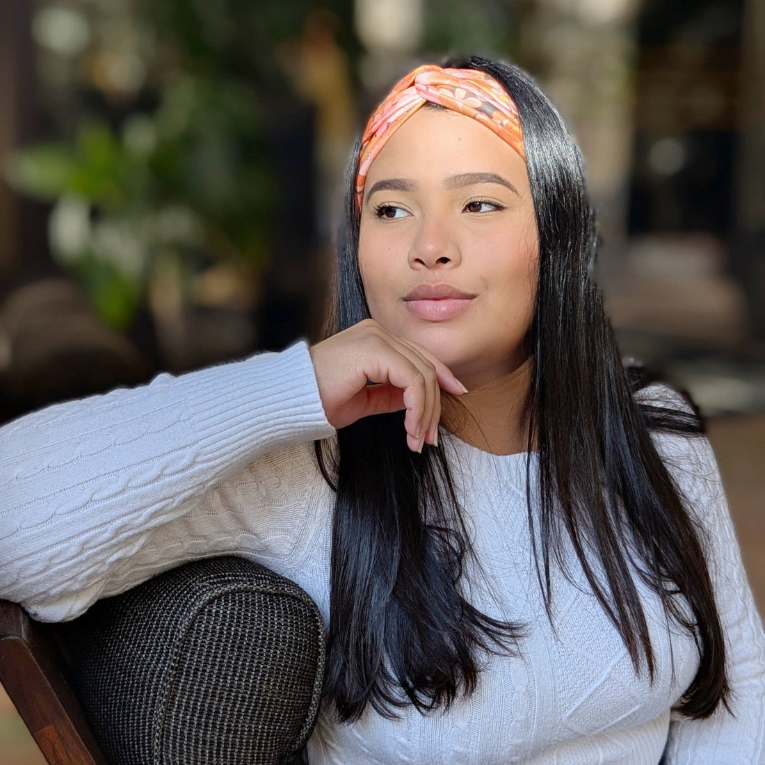 Warm Floral Wrap Headband - The Sassy Olive