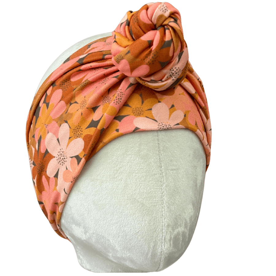Warm Floral Wrap Headband - The Sassy Olive