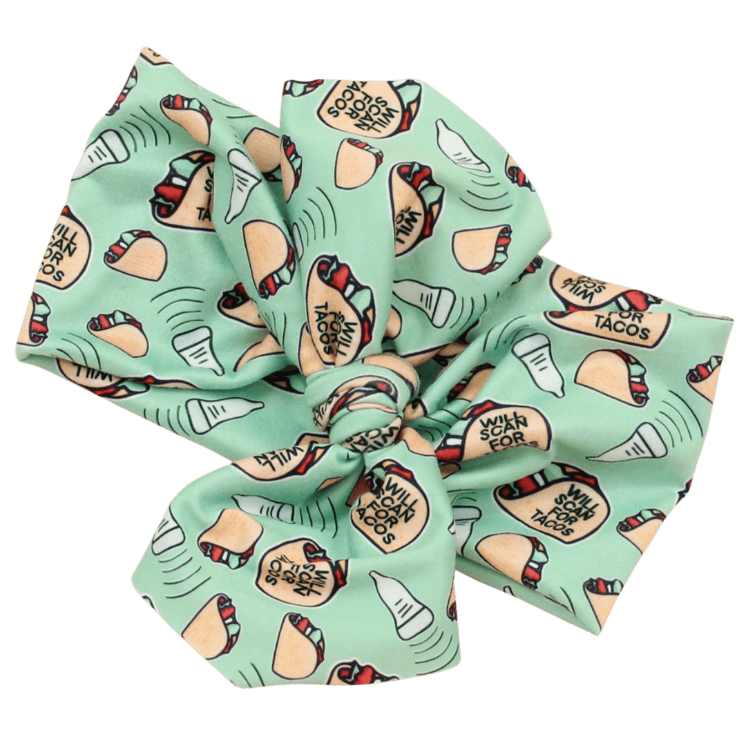 Will Scan for Tacos Top Knot Headband - The Sassy Olive