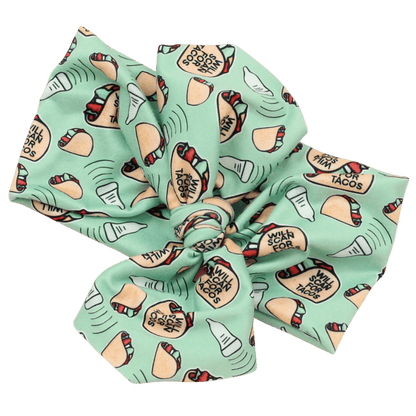 Will Scan for Tacos Top Knot Headband - The Sassy Olive