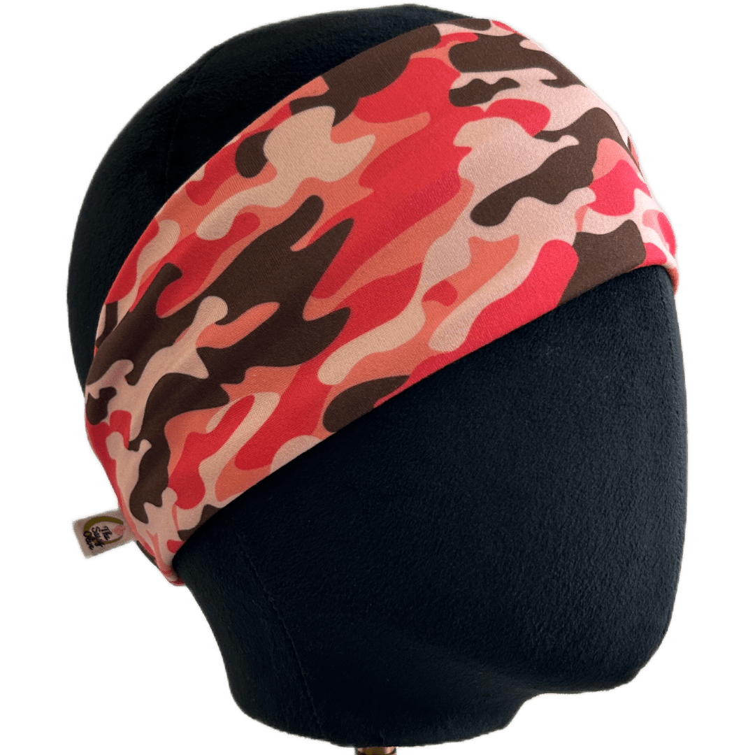 Y2K Pink Camo Stretch Headband - The Sassy Olive