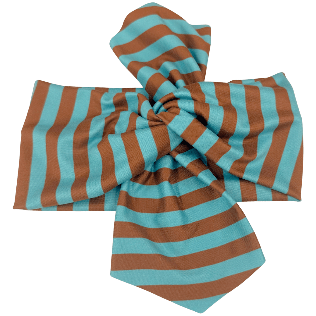 Y2K Stripes Top Knot Headband - The Sassy Olive