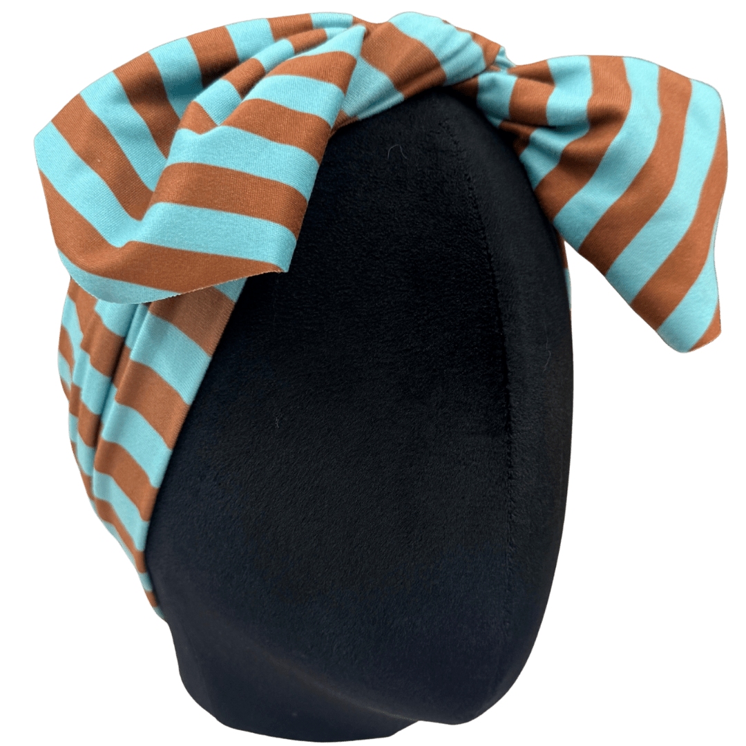 Y2K Stripes Top Knot Headband - The Sassy Olive