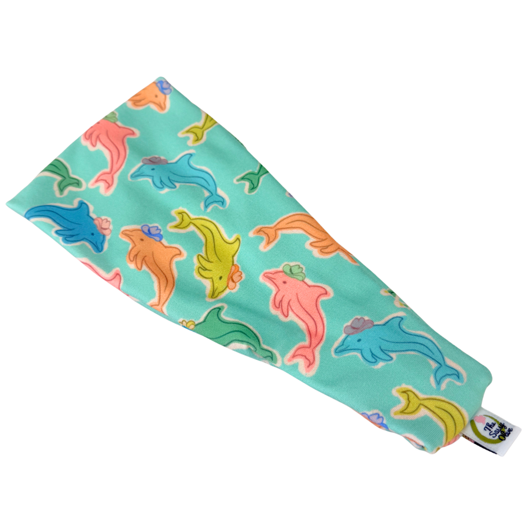 Yeehaw Dolphins Stretch Headband - The Sassy Olive