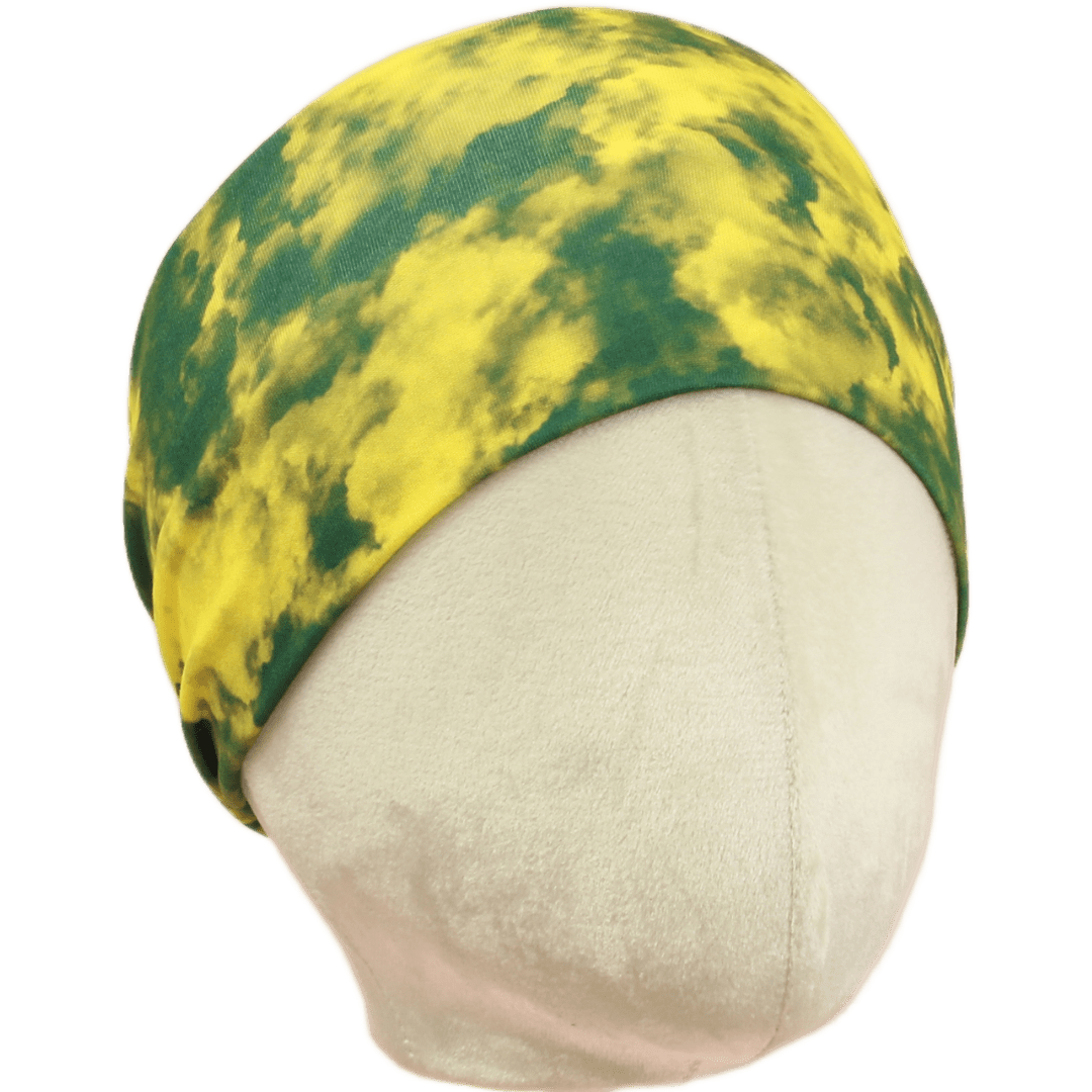 Yellow and Green Stretch Headband - The Sassy Olive