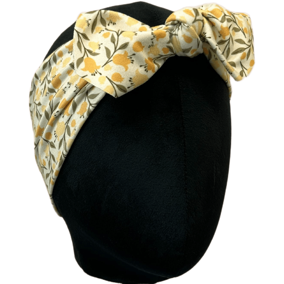 Yellow Bell Floral Top Knot Headband - The Sassy Olive