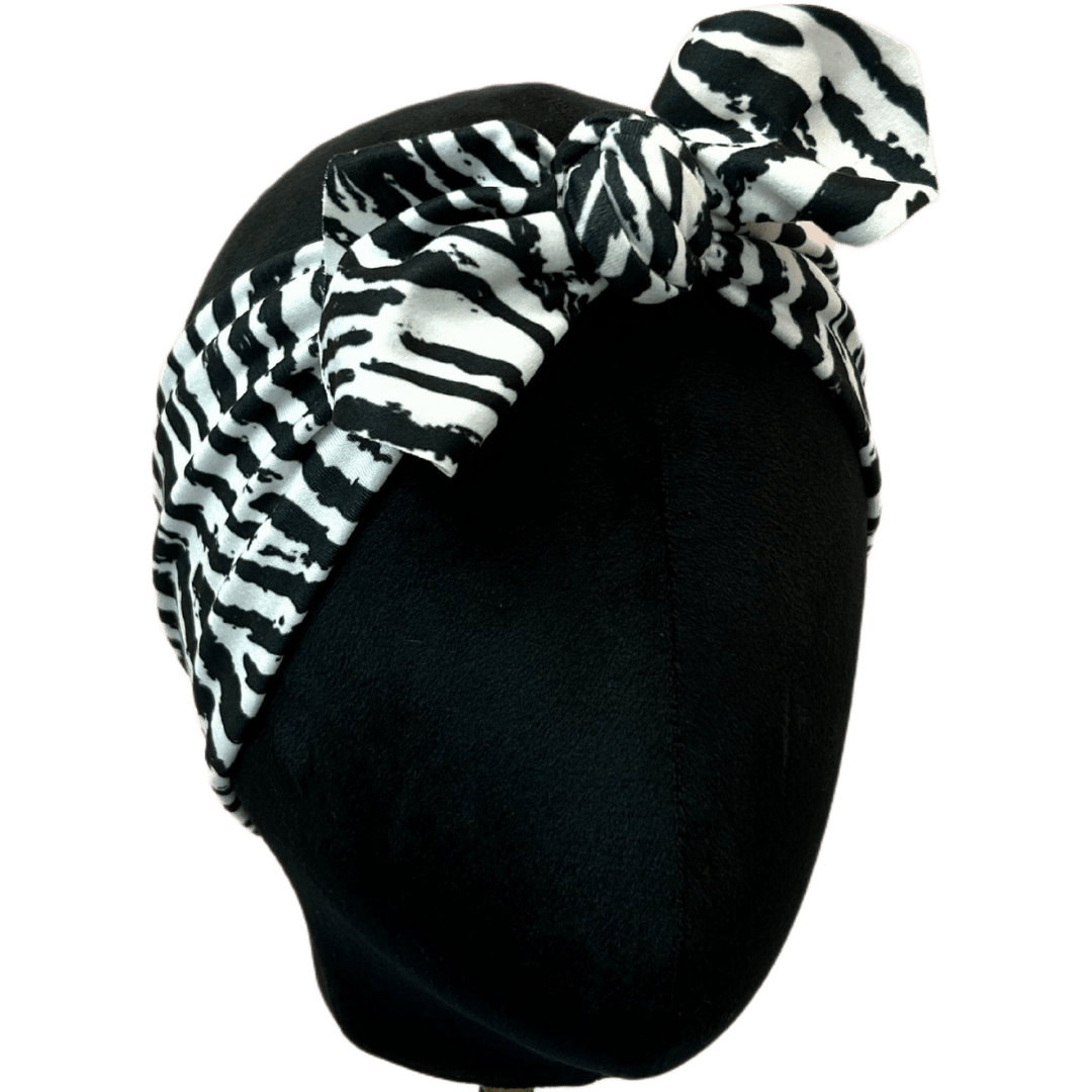 Zebra Print Top Knot Headband - The Sassy Olive