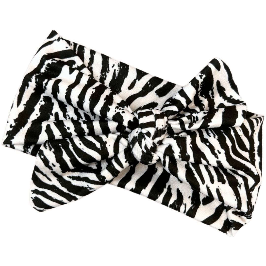 Zebra Print Top Knot Headband - The Sassy Olive