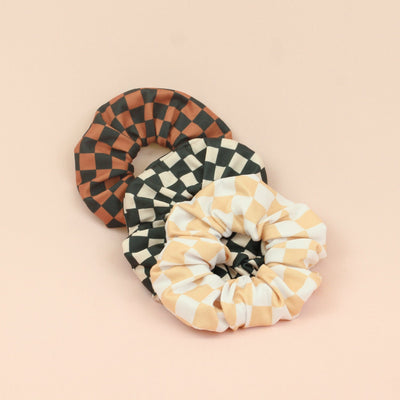 Checkerboard Scrunchie Pack - The Sassy Olive