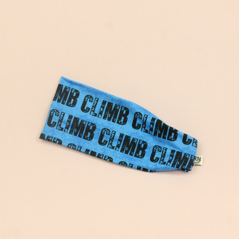 Climb Blue Stretch Headband - The Sassy Olive