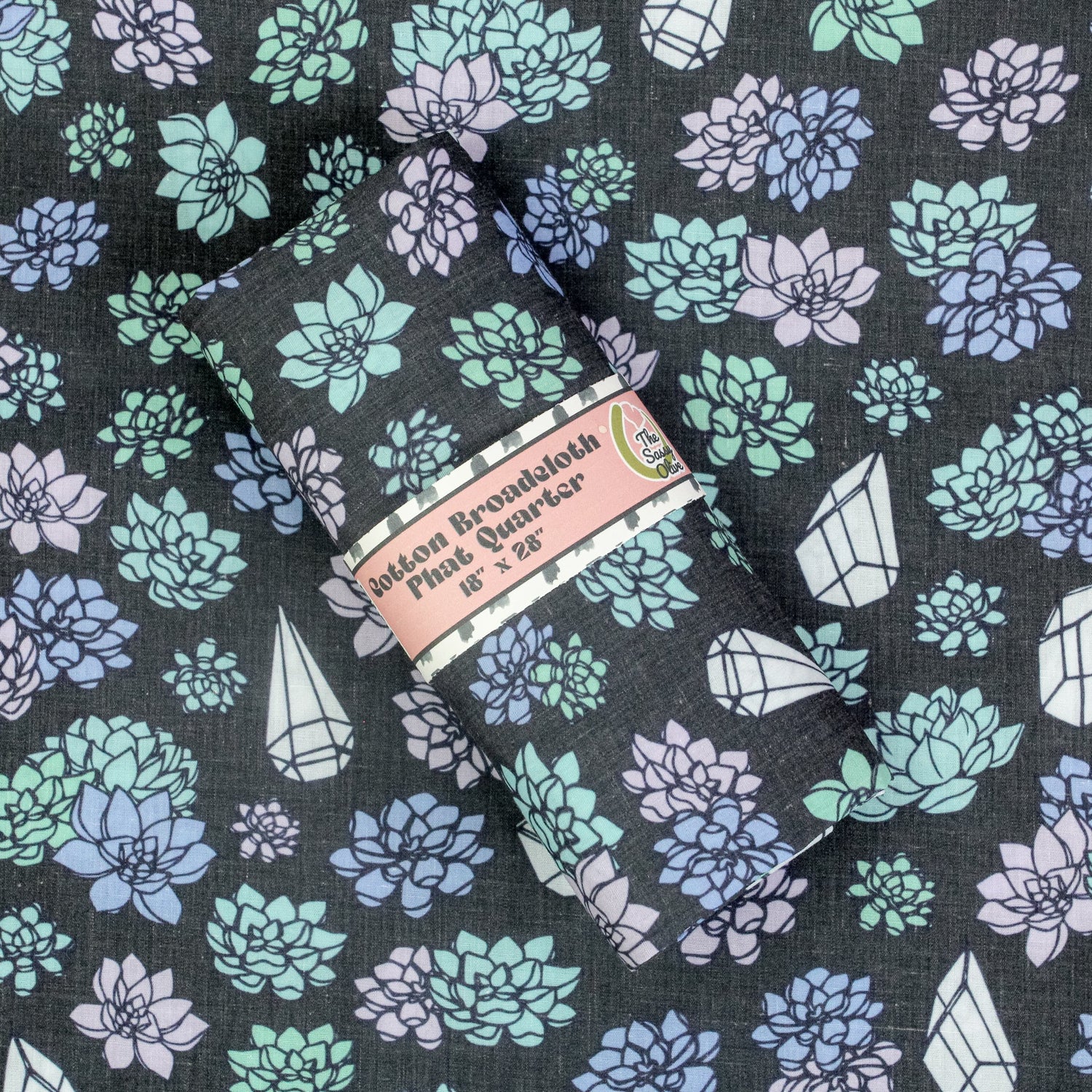 Cotton Broadcloth Phat Quarter - The Sassy Olive