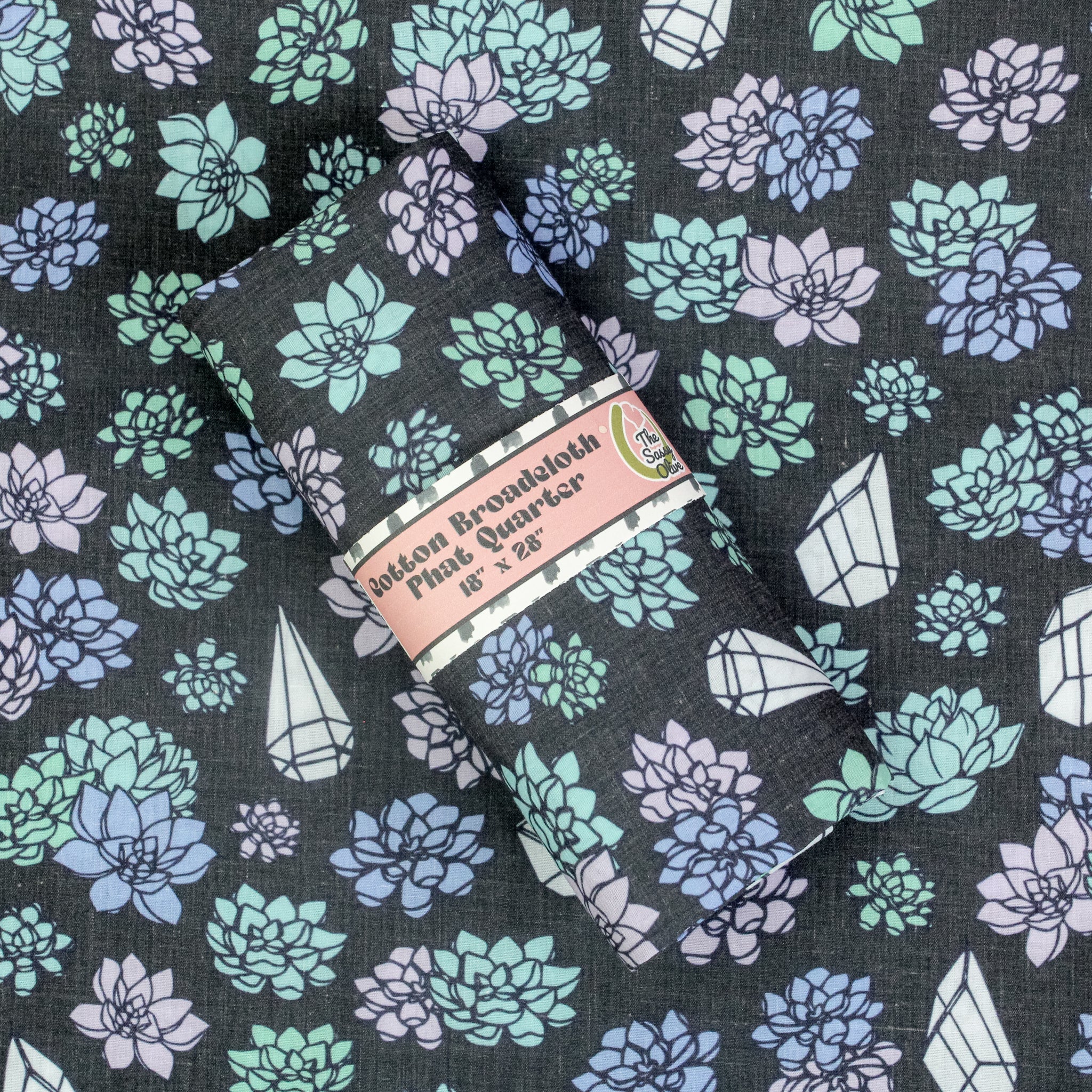 Cotton Broadcloth Phat Quarter - The Sassy Olive