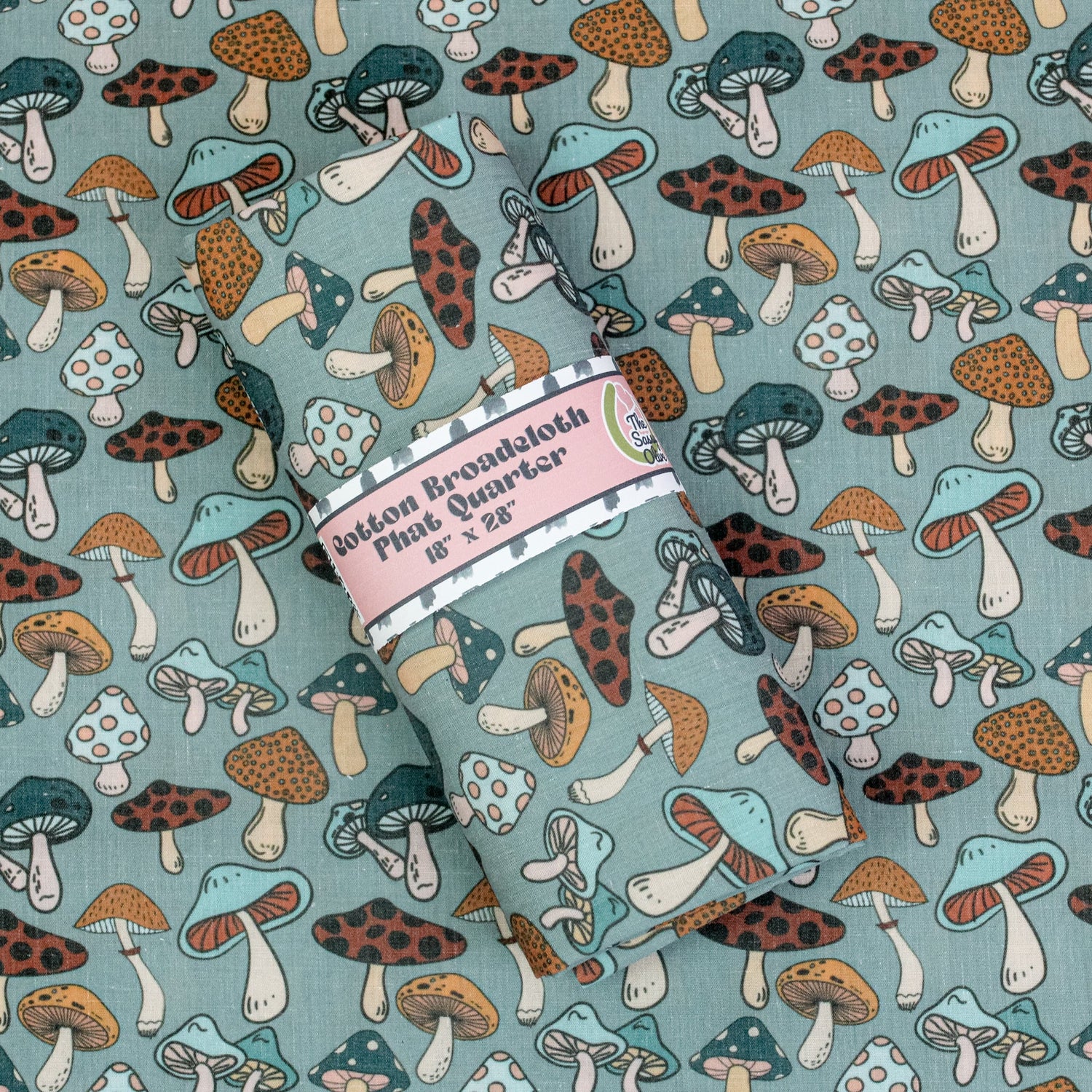 Cotton Broadcloth Phat Quarter - The Sassy Olive