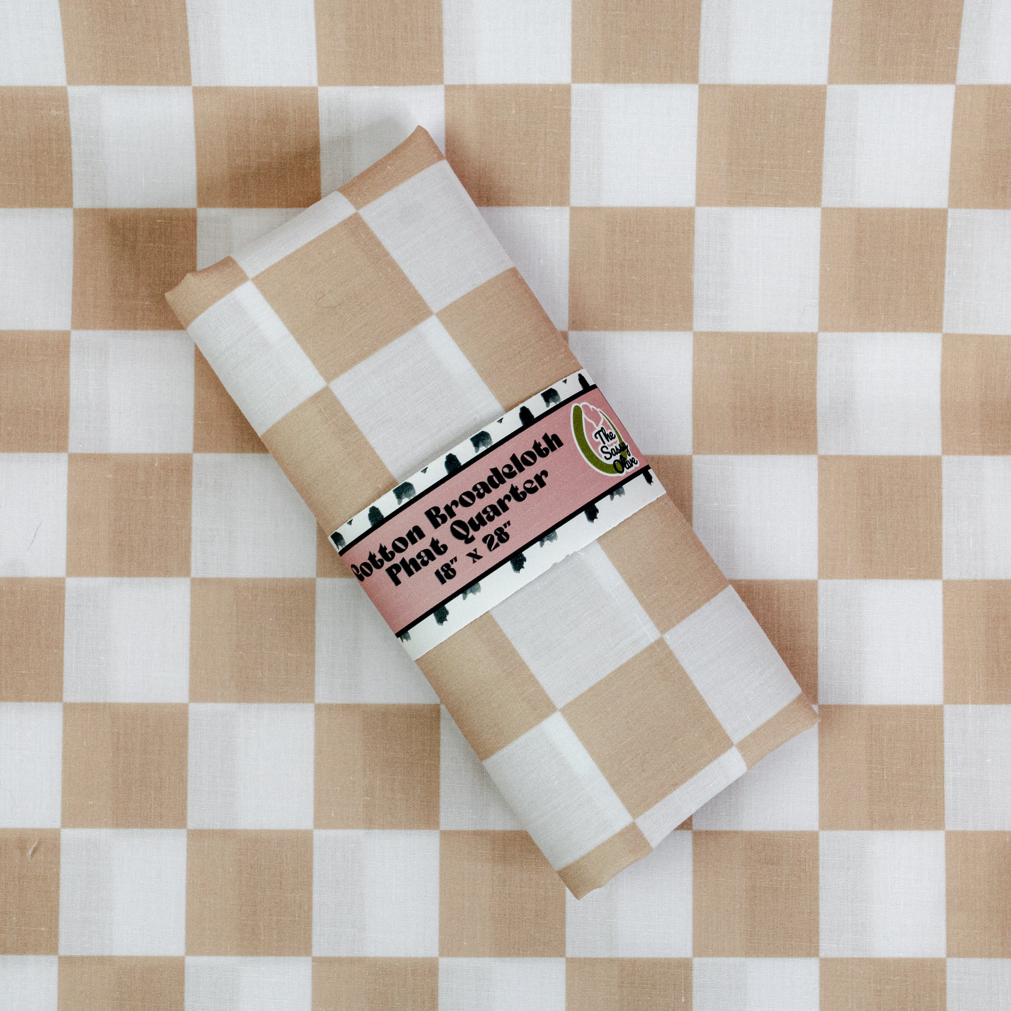 Cotton Broadcloth Phat Quarter - The Sassy Olive