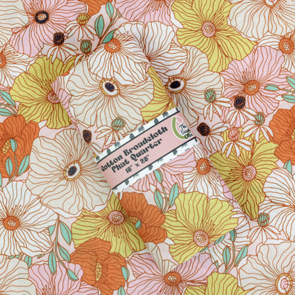 Cotton Broadcloth Phat Quarter - The Sassy Olive