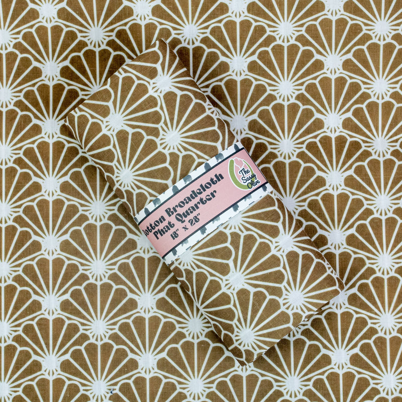 Cotton Broadcloth Phat Quarter - The Sassy Olive