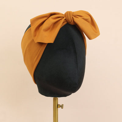 Dijon Solid Top Knot Headband - The Sassy Olive