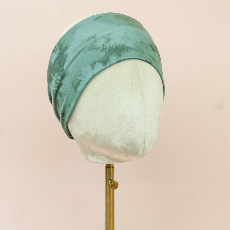 Emerald Tie Dye Stretch Headband - The Sassy Olive