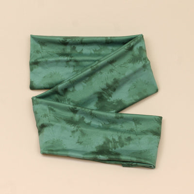 Emerald Tie Dye Wrap Headband - The Sassy Olive