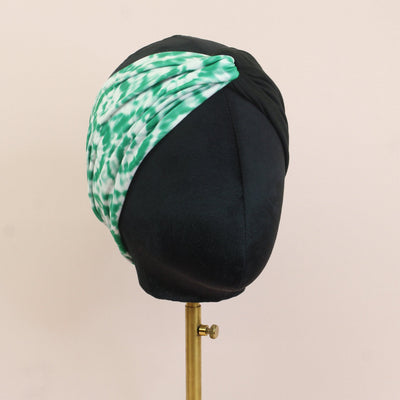 Green and White Twist Headband - The Sassy Olive