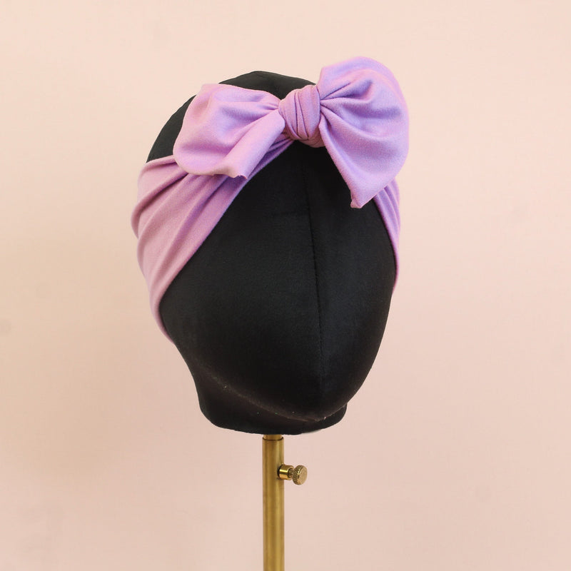 Lilac Solid Top Knot Headband - The Sassy Olive
