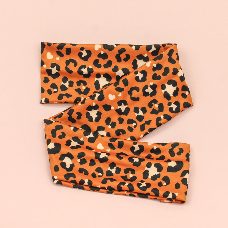 Live, Laugh, Leopard Print Wrap Headband - The Sassy Olive