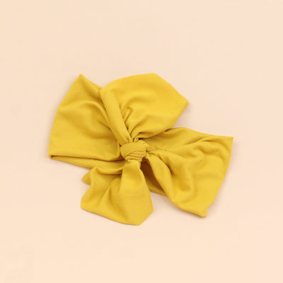 Mustard Solid Top Knot Headband - The Sassy Olive