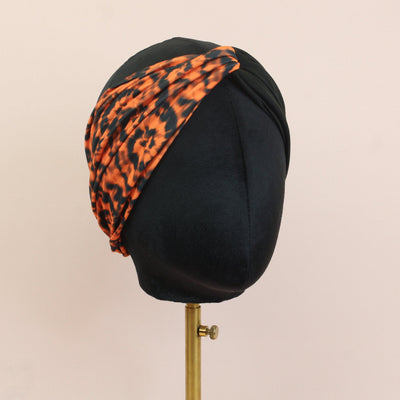 Orange and Black Twist Headband - The Sassy Olive