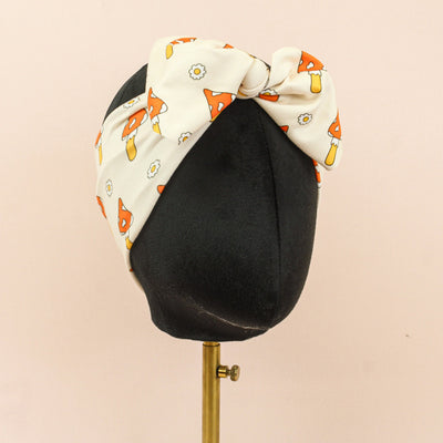 Orange You Glad Mushroom Top Knot Headband - The Sassy Olive