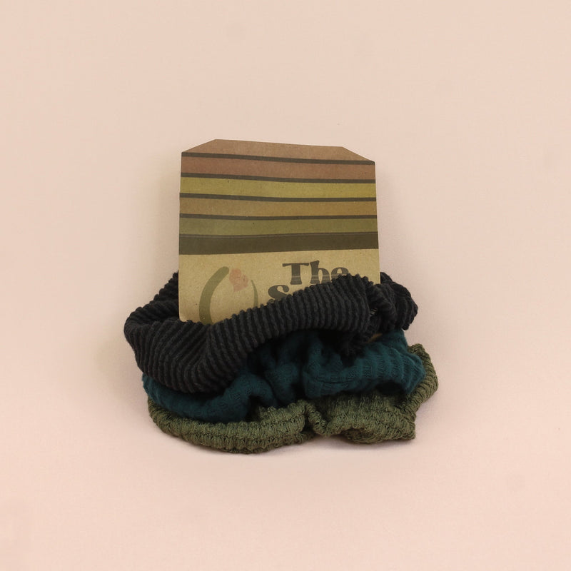 Tealing Cute Textured Scrunchie Pack - The Sassy Olive