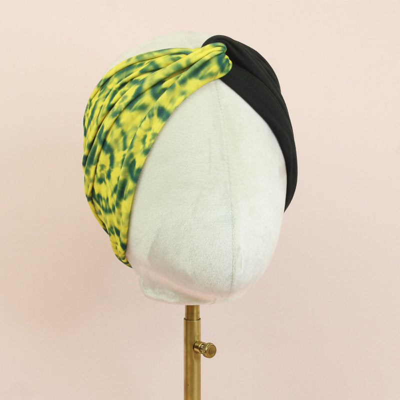 Yellow and Green Twist Headband - The Sassy Olive